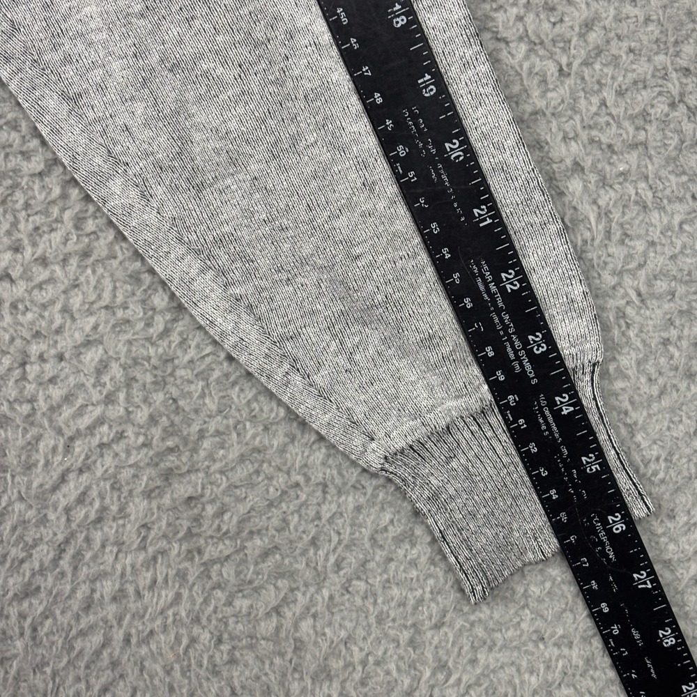 BKE Quarter Zip Sweater Mens L Gray Standard Fit Cotton Mock Neck Ribbed Trim - Picture 8 of 8